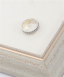 シルバー９２５ロープ調リング(シルバー-M)