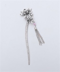 蓮モチーフかんざし(月白-F)