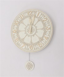 ラウンド壁掛け時計【LS別配送】(白-F)