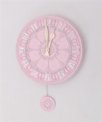 ラウンド壁掛け時計【LS別配送】(淡ピンク-F)