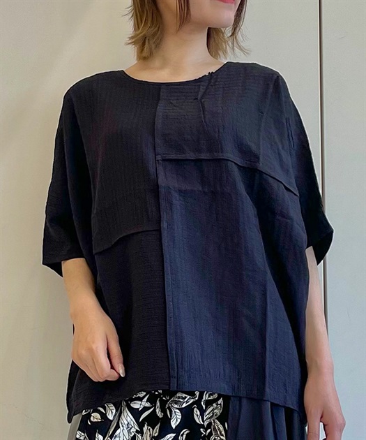 アシメ切替ビッグプルオーバー | outlet | axes femme online shop アシメ切替ビッグプルオーバー | outlet | axes femme online shop