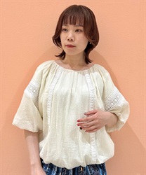 レース使いバルーンプルオーバー(生成り-F)