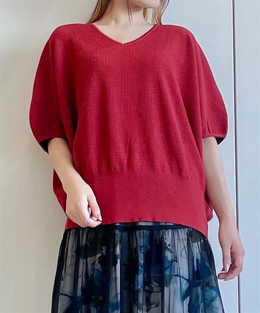 Vネックビッグニットプルオーバー | 衣料 | axes femme online shop Vネックビッグニットプルオーバー | 衣料 | axes femme online shop