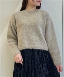 シャギーニットトップス(モカ-F)