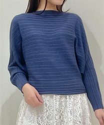 オフタートルリブドルマンプルオーバー【WEB限定価格】(ブルー-F)