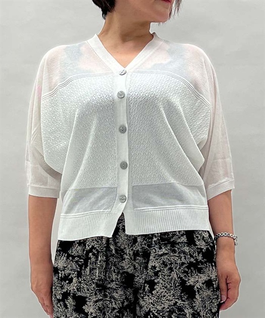 ボーダー風ドルマンニットカーディガン | outlet | axes femme ボーダー風ドルマンニットカーディガン | outlet | axes femme