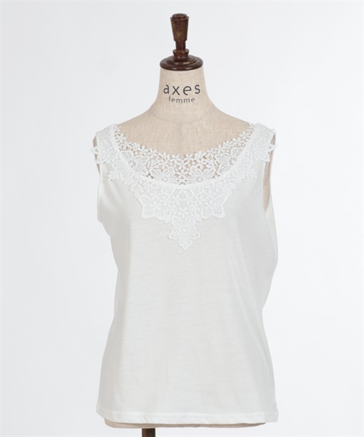 レースモチーフタンクトップ | outlet | axes femme online shop レースモチーフタンクトップ | outlet | axes femme online shop