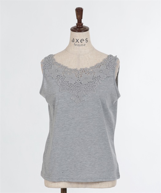 レースモチーフタンクトップ | outlet | axes femme online shop レースモチーフタンクトップ | outlet | axes femme online shop