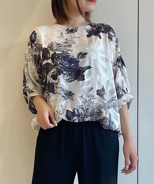 シフォンバルーンプルオーバー