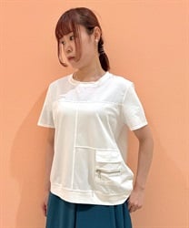 飾りポケ付カット切り替えプルオーバー(生成り-F)