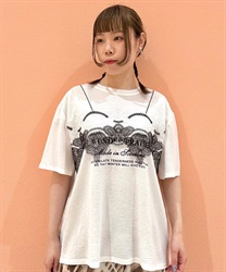 レース使いＴシャツ(白-F)