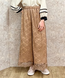 チュールプリーツフレアパンツ