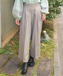 サイドボタンタックパンツ(ベージュ-F)