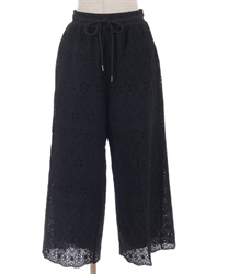 コットンレースパンツ(黒-F)