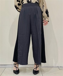 異素材切替サイドプリーツパンツ | outlet | axes femme online shop 異素材切替サイドプリーツパンツ | outlet | axes femme online shop