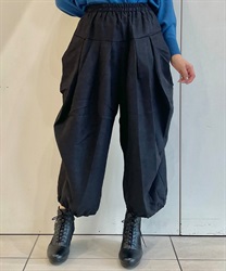 変型タックパンツ(黒-F)