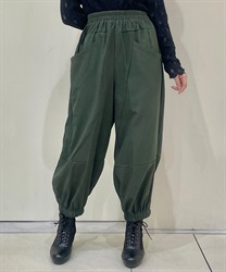 スエード変型ビッグパンツ【WEB限定価格】(カーキ-F)