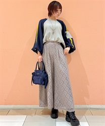 エスニック柄レースパンツ