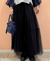 サイドチュール切替パンツ【期間限定価格】(黒-F)