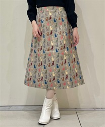 専用 猫柄ゴブラン織り×タータンチェックミックス ティアード