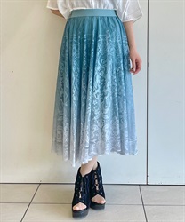 グラデーション総レーススカート | レディース服・レディース