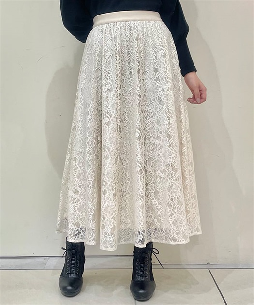 レースフレアスカート | purple label | axes femme online shop レースフレアスカート | purple label | axes femme online shop