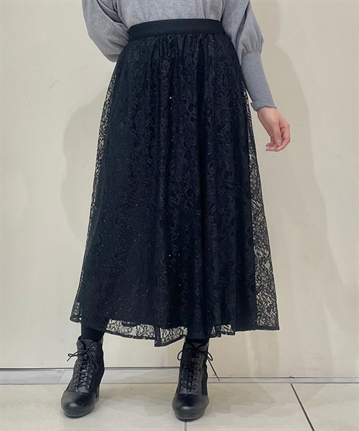 レースフレアスカート | 衣料 | axes femme online shop レースフレアスカート | 衣料 | axes femme online shop