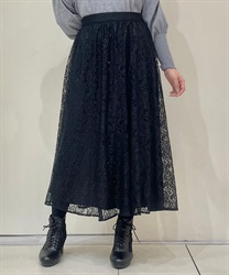 レースフレアスカート | purple label | axes femme online shop レースフレアスカート | purple label | axes femme online shop