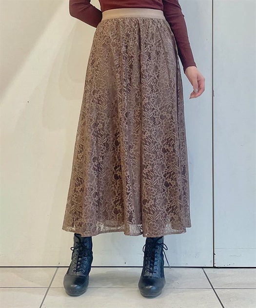 レースフレアスカート | purple label | axes femme online shop レースフレアスカート | purple label | axes femme online shop