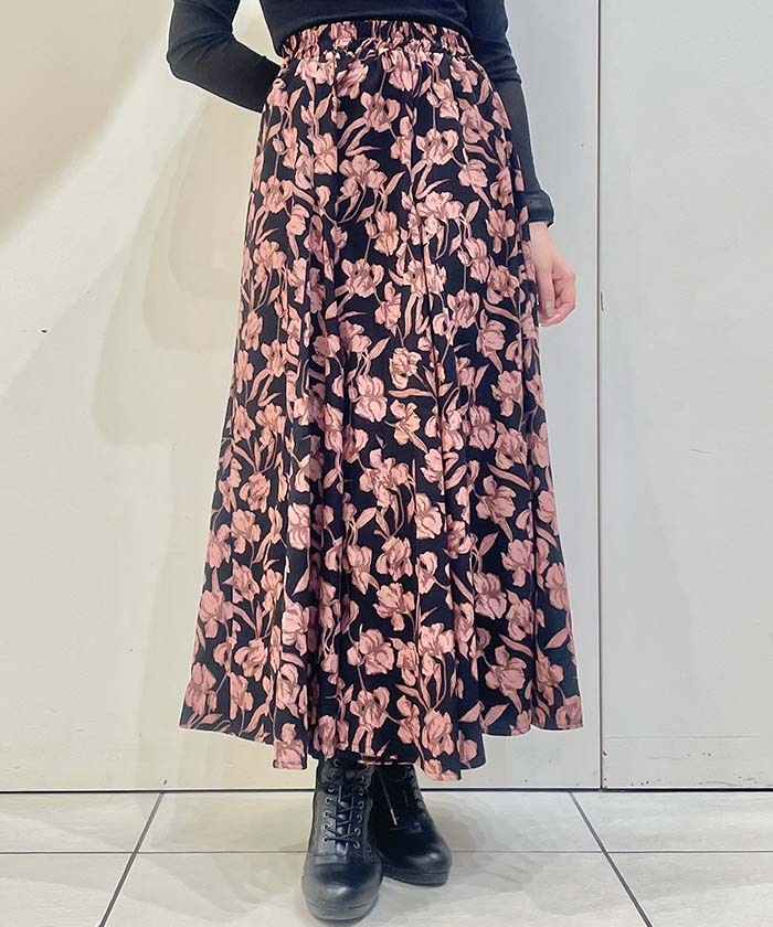 花柄フレアスカート【WEB限定価格】 | outlet | axes femme 花柄フレアスカート【WEB限定価格】 | outlet | axes femme