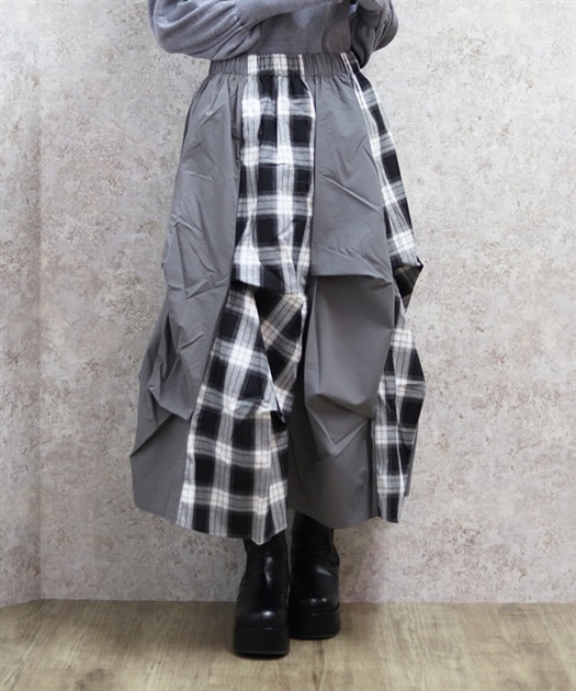 配色タックスカート【WEB限定価格】 | レディース服・レディース 配色タックスカート【WEB限定価格】 | レディース服・レディース