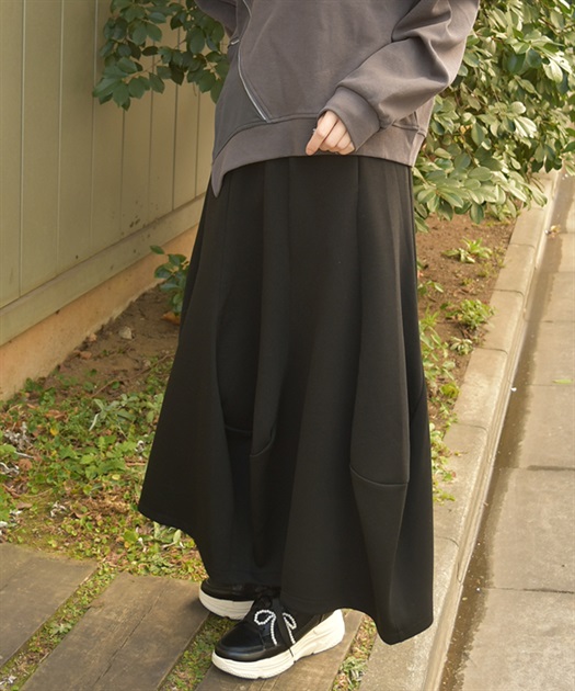 ダンボールカットスカート(黒-F)