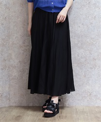 ボリュームフレアスカート(黒-F)