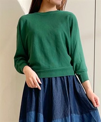 ドルマンニットトップス(グリーン-F)