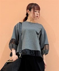 ダンボールカット切り替えプルオーバー(チャコール-F)