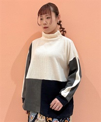 異素材切替プルオーバー【期間限定価格】(生成り-F)