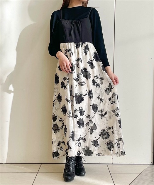 シフォンジャカードキャミワンピース | outlet | axes femme シフォンジャカードキャミワンピース | outlet | axes femme