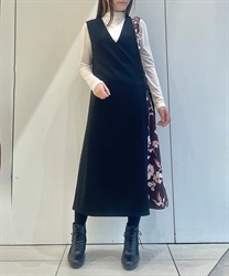 花柄アシメ切替ジャンスカ【WEB限定価格】