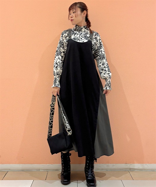 肩ベルトバイカラージャンスカ | axes femme online shop