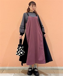 肩ベルトバイカラージャンスカ【期間限定価格】