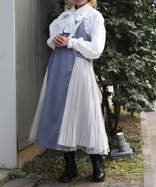 サイドプリーツジャンパースカート