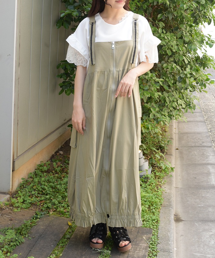 テープ使いジャンパースカート | axes femme 公式オンラインショップ