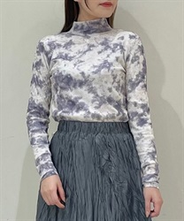 ぼかし柄シアートップス(パープル-F)