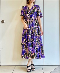 花柄ドロストティアードワンピース【期間限定価格】 | outlet 花柄ドロストティアードワンピース【期間限定価格】 | outlet