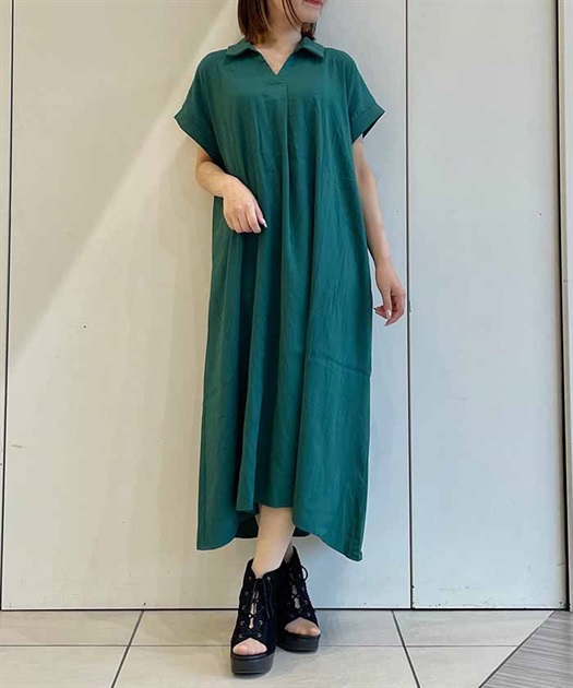 スキッパーシャツワンピース | outlet | axes femme online shop スキッパーシャツワンピース | outlet | axes femme online shop
