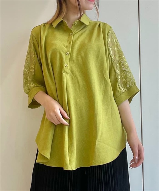 袖レースシャツチュニック | レディース服・レディース 袖レースシャツチュニック | レディース服・レディース