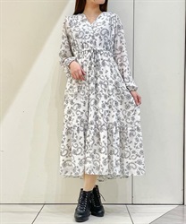 総柄カシュクールワンピース【期間限定価格】 | outlet | axes 総柄カシュクールワンピース【期間限定価格】 | outlet | axes