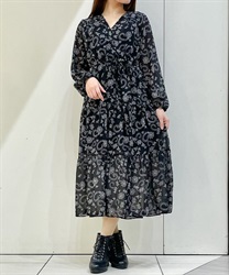 総柄カシュクールワンピース【期間限定価格】 | outlet | axes 総柄カシュクールワンピース【期間限定価格】 | outlet | axes