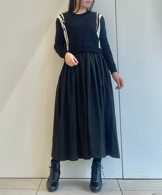 ニット切替ドッキングワンピース【WEB限定価格】 | レディース服 ニット切替ドッキングワンピース【WEB限定価格】 | レディース服