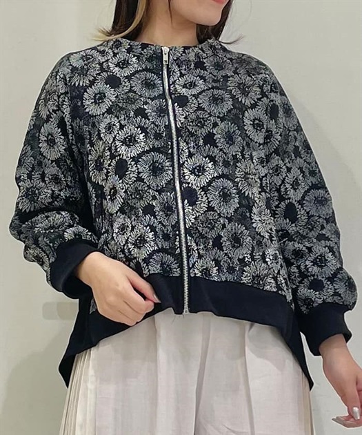 後配色ゴブランブルゾン | purple label | axes femme online shop 後配色ゴブランブルゾン | purple label | axes femme online shop